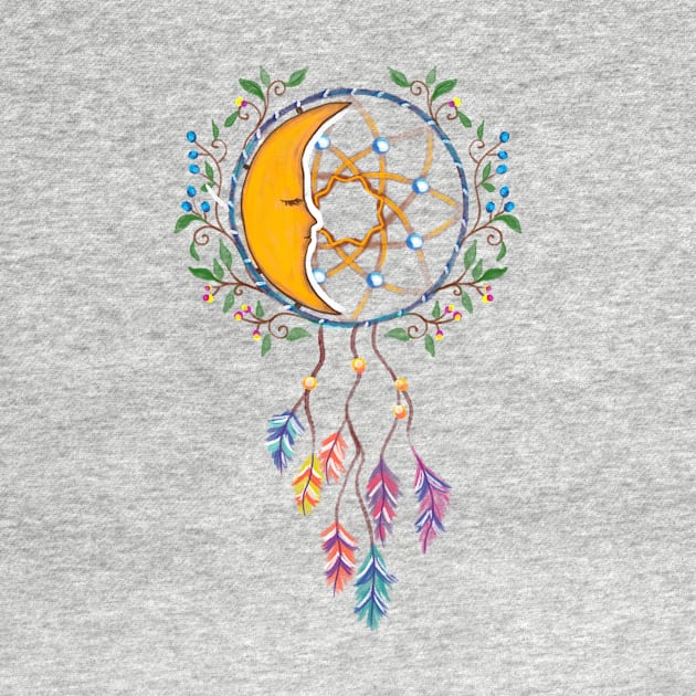 Dream Catcher T-shirt Live in Dreams by crosszcp2